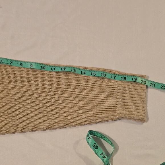 Arizona Large Khaki Cable Knit Sweater NWT - Picture 6 of 6